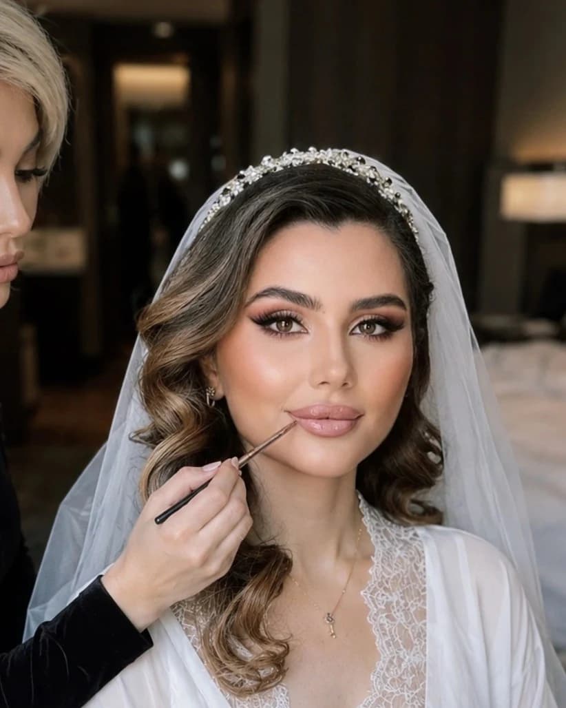 Makeup course in Dubai: bridal makeup application at Makeup Studio Academy, a 1-to-1 makeup artist course in Dubai